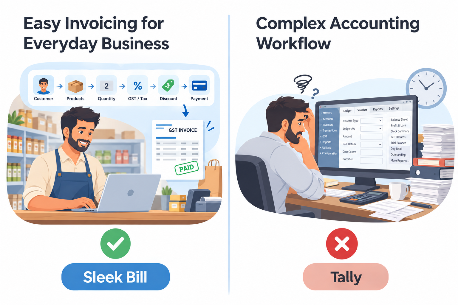 Sleek Bill simple professional invoice creation